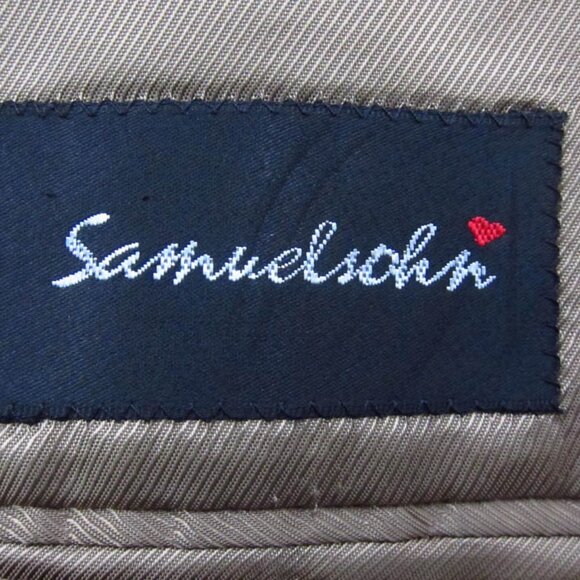 PRISTINE Samuelsohn Cashmere and Wool Brown With Red Houndstooth Sport C… - Picture 3 of 6